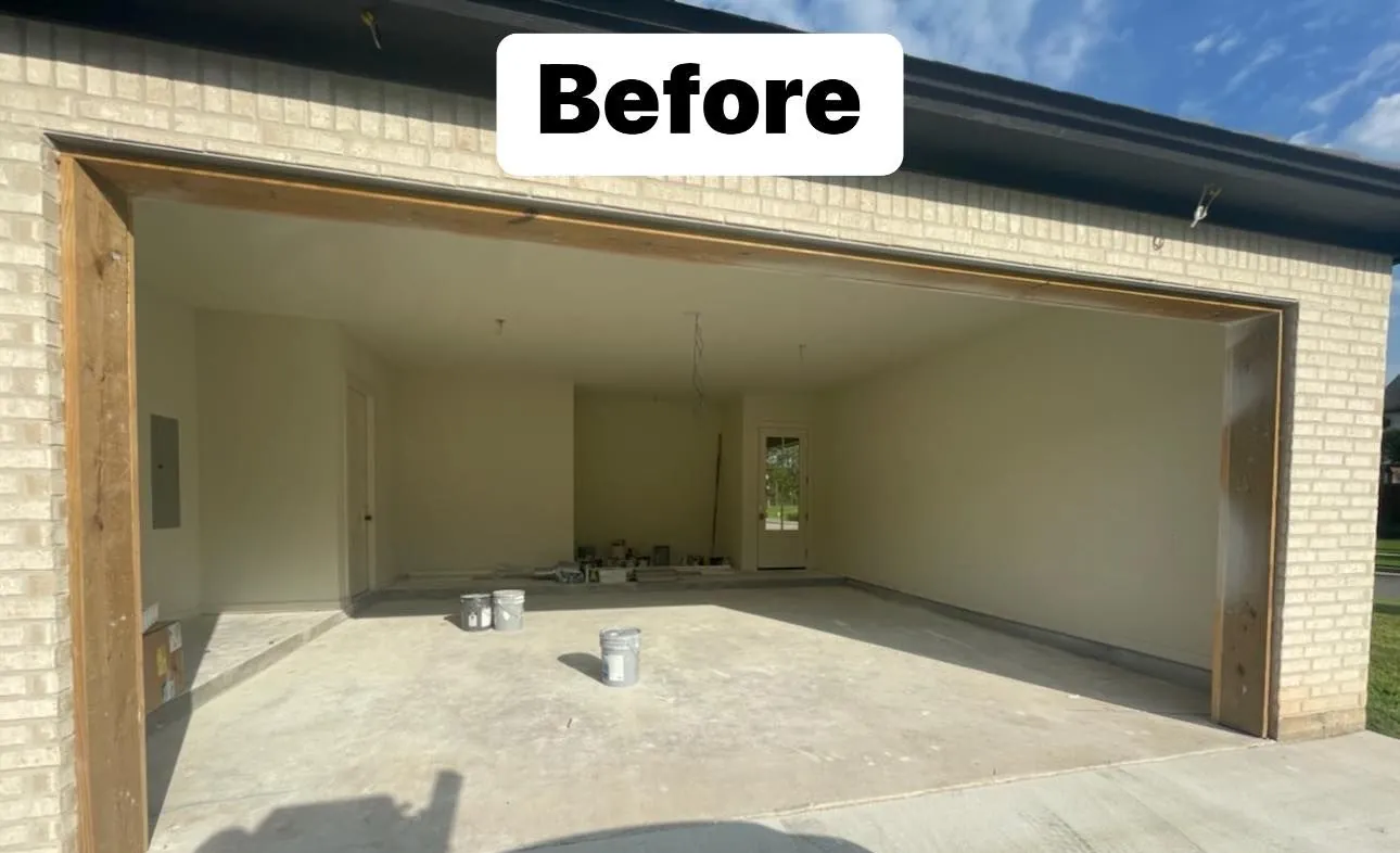 Open carport before conversion